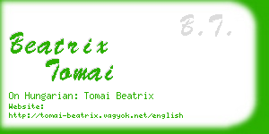 beatrix tomai business card